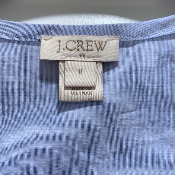 J Crew Ruffle Front Sleeveless Blouse Tunic - Picture 3 of 5